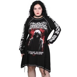šaty dámské KILLSTAR - Departed - Black - KSRA003702