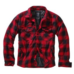 Košile LUMBERJACKET dlouhý rukáv flanel ČERVENO/ČERNÁ vel. 7XL