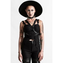 tílko dámské KILLSTAR - Jaded Strap - Black - KSRA003956