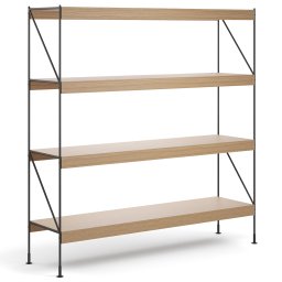 Audo Copenhagen designové knihovny Zet Storage System (výška 158 cm)