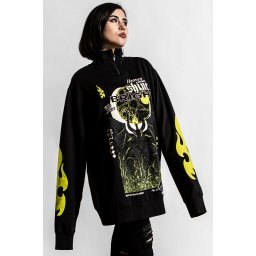 mikina unisex KILLSTAR - Shine Bright Track - Black - KSRA004319