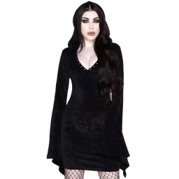 šaty dámské KILLSTAR - Forbidden Studded - Black - KSRA003301