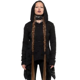 mikina dámská KILLSTAR - Hex Hooded - Black - KSRA003508