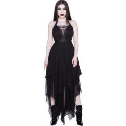 šaty dámské KILLSTAR - Badlands - Black - KSRA003511