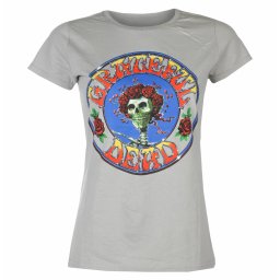 tričko dámské Grateful Dead - Bertha Circle Vintage Wash GREY - ROCK OFF - GRATETS08LG