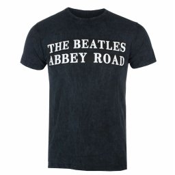 tričko pánské Beatles - Abbey Road Sign BL Dip-Dye - ROCK OFF - BEATTEE412MDD