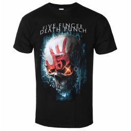 tričko pánské Five Finger Death Punch - Interface Skull BL - ROCK OFF - FFDPTS36MB