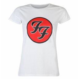 tričko dámské Foo Fighters - Logo WHT - ROCK OFF - FOOTS04LW