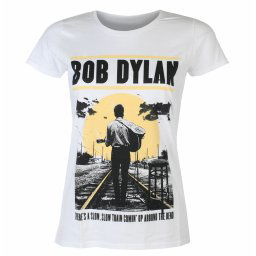 tričko dámské Bob Dylan - Slow Train WHT - ROCK OFF - DYLTS11LW