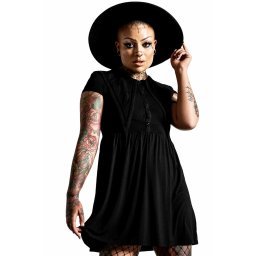 šaty dámské KILLSTAR - Blood Bound Skater - Black - KSRA004085