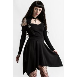 sukně dámská KILLSTAR - Aggie - Black - KSRA004055