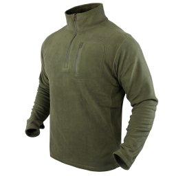 Mikina CONDOR 1/4 ZIP FLEECE ZELENÁ vel. L