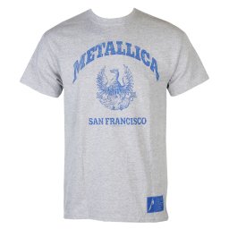 tričko pánské Metallica - College Crest - Grey - RTMTLTSGCOL