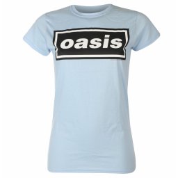 tričko dámské Oasis - Decca Logo Sky Blue - RTOASGSSBDE
