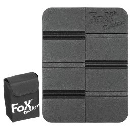 FOX Outdoor podsedák THERMAL skládací s MOLLE pouzdrem ČERNÝ
