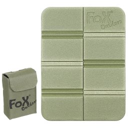FOX Outdoor podsedák THERMAL skládací s MOLLE pouzdrem ZELENÝ