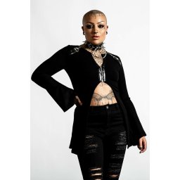 tričko dámské s dlouhým rukávem KILLSTAR - Scorpia - Black - KSRA004073