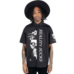 košile unisex KILLSTAR - Shrooms - Black - KSRA003556