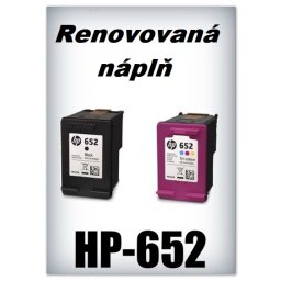 SuperNakup - Náplň do tiskárny HP-652 XL - black - renovovaná