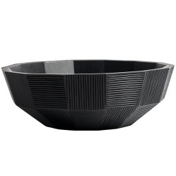 Ethnicraft designové mísy Black Striped Bowl