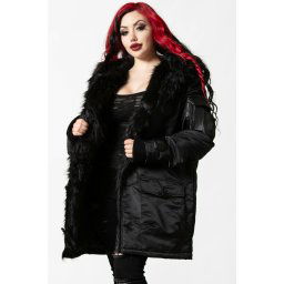 bunda unisex KILLSTAR - Highway To Hell Parka - Black - KSRA004009