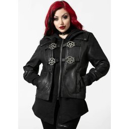 bunda dámská KILLSTAR - Faustus - Black - KSRA004010