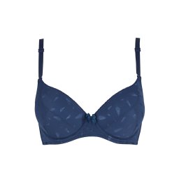 Linaise Lisbet Blue luxusní podprsenka s kosticemi 1711 90D modrá