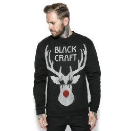 mikina pánská BLACK CRAFT - Black Metal Rudolph - BLC024