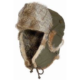 Beranice zimní králičí kožešina ZELENÁ vel. XL