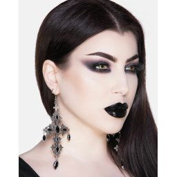 náušnice KILLSTAR - Crossed Desire - Silver - KSRA004107