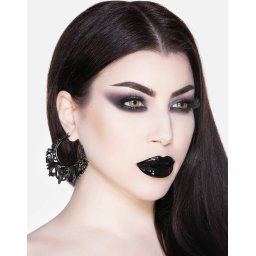 náušnice KILLSTAR - Worship The Night Hoop - Black - KSRA004126
