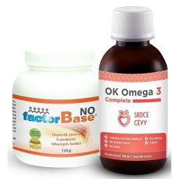 OKG Factor Base NO 150 g + Omega 3 Complete 120 ml