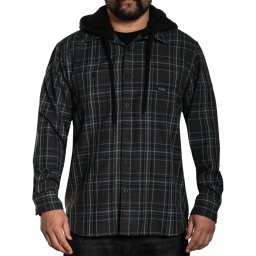 košile pánská SULLEN - DARK TIDE HOODED FLANNEL - SCM4260_GY