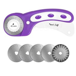 Řezací kolečko 45 mm + 5 různých řezacích koleček TEXI 4106