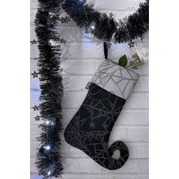 ponožka vánoční (dekorace) KILLSTAR - Stocking - Black - KSRA004708