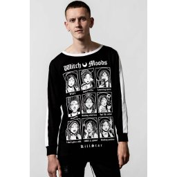 tričko unisex s dlouhým rukávem KILLSTAR - Moody - Black - KSRA004276