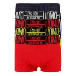 Julek Uomo boxerky s vysokou gumou bavlna 3bal. M vícebarevná