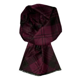 Charles red pánská elegantní šála ke kabátu vínová