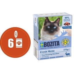 Bozita Fresh Menu kousky v omáčce se SOBEM MULTIPACK - konzerva pro kočky 6x370 g