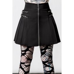 sukně dámská KILLSTAR - Heaven's On Fire Mini - Black - KSRA004026