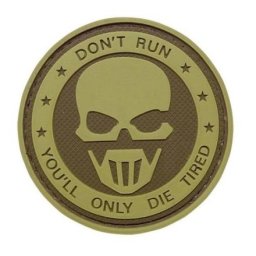 TRU-SPEC nášivka DON´T RUN - GHOST velcro