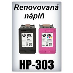 SuperNakup - Náplně do tiskáren - SADA HP-303 XL - black + HP-303 XL - color - renovované