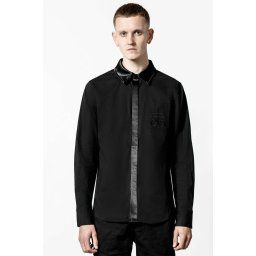 košile pánská KILLSTAR - Mage Button-Up - Black - KSRA004385
