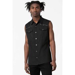 vesta unisex KILLSTAR - Riodan Button-Up - Black - KSRA004697