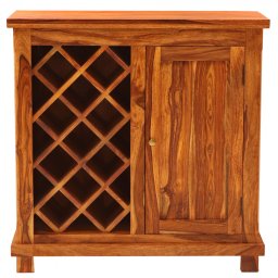 indickynabytek.cz - Barová skříň Jali 90x90x45 z indického masivu palisandr / sheesham