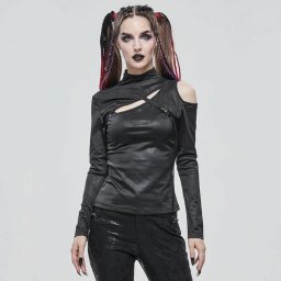 tričko dámské s dlouhým rukávem DEVIL FASHION - TT18701