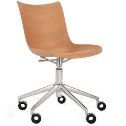 Kartell designové kancelářské židle P/Wood Office Chair