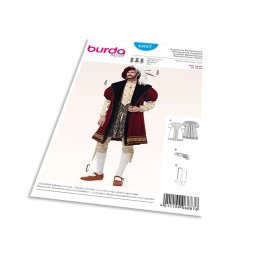 Střih Burda 6887 - Pánský kostým z období anglické renesance