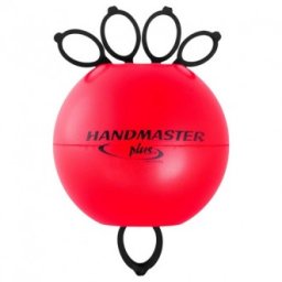 Posilovač prstů Handmaster Plus, střední zátěž, červený