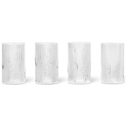 Ferm Living designové sklenice na vodu Ripple Verrines